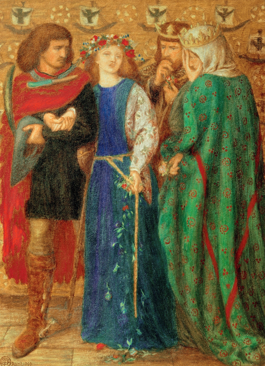 La Première folie d'Ophélie - Dante Gabriel Rossetti