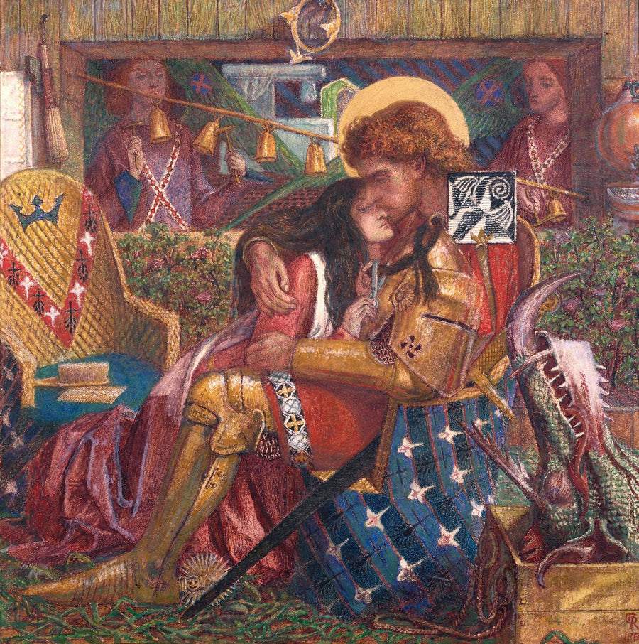 Le Mariage de saint Georges avec la princesse Sabra - Dante Gabriel Rossetti