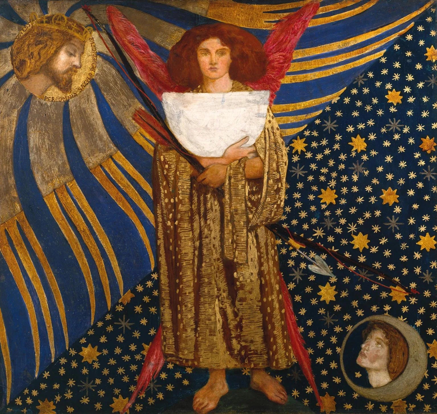 Dantis Amor - Dante Gabriel Rossetti image 1 copie peinte à la main à l’huile