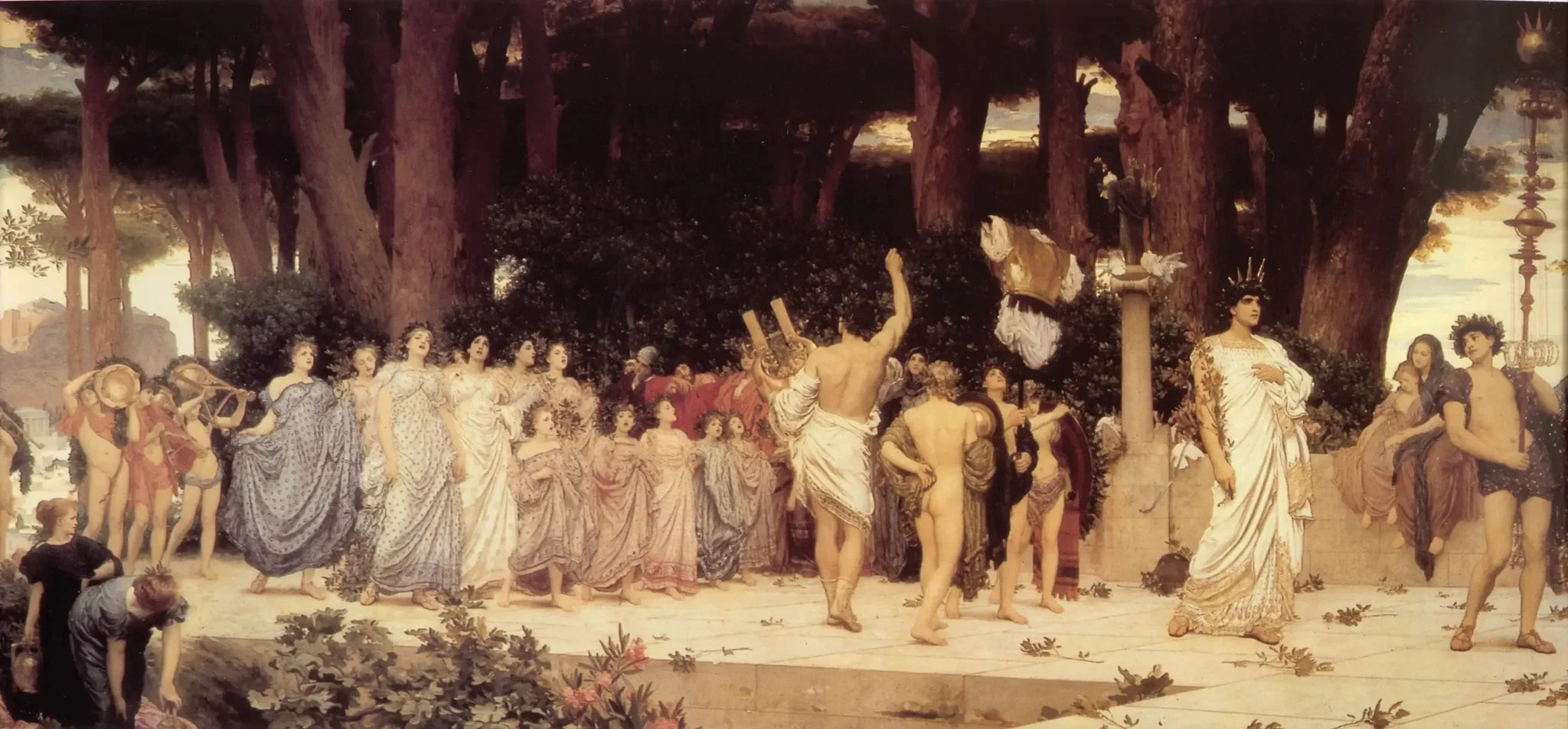 Daphnéphorie - Frederic Leighton image 1 reproduction artisanale de tableau