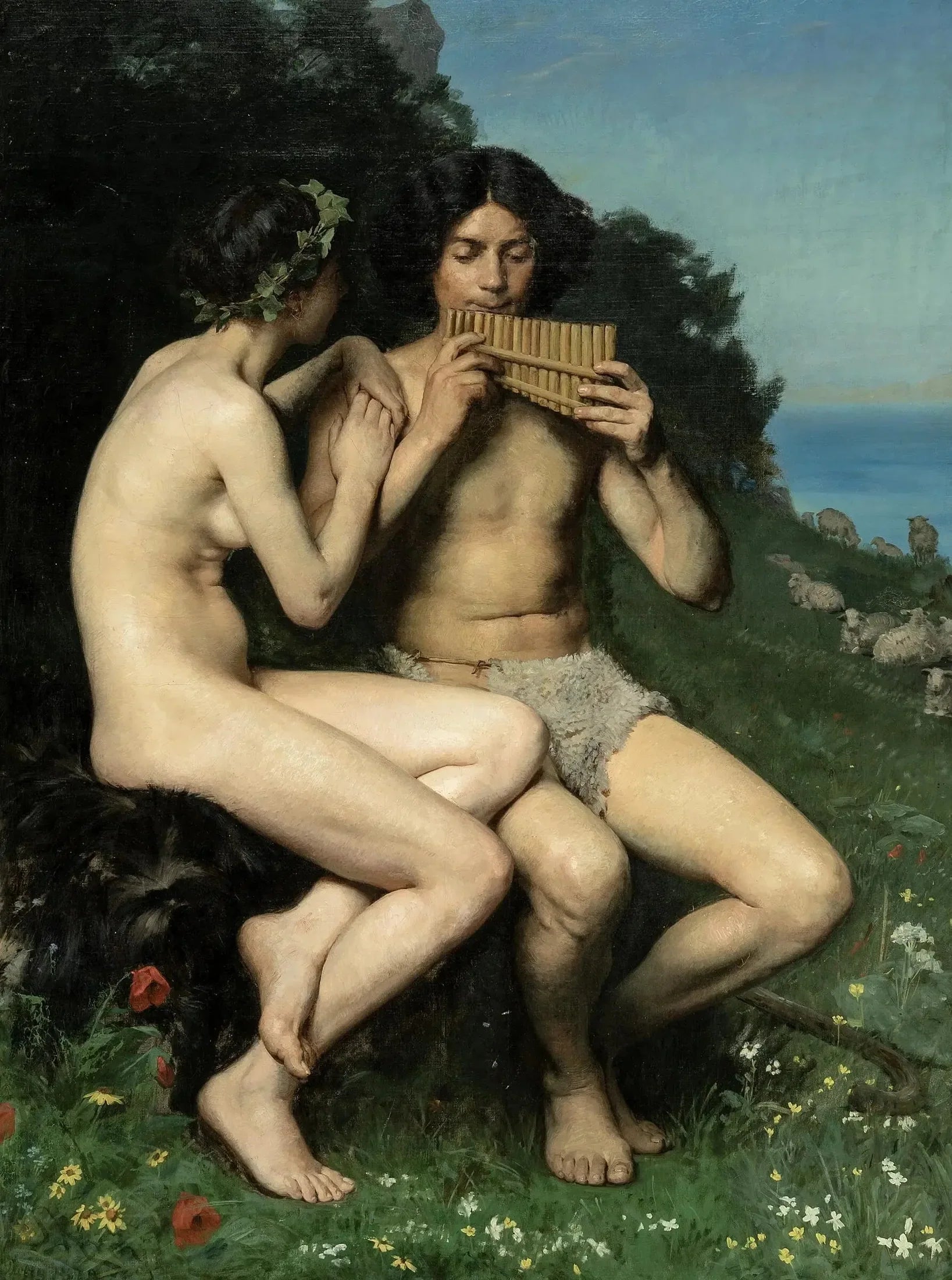 Daphnis et Chloé. - Peder Severin Krøyer image 1 reproduction de peinture à l’huile
