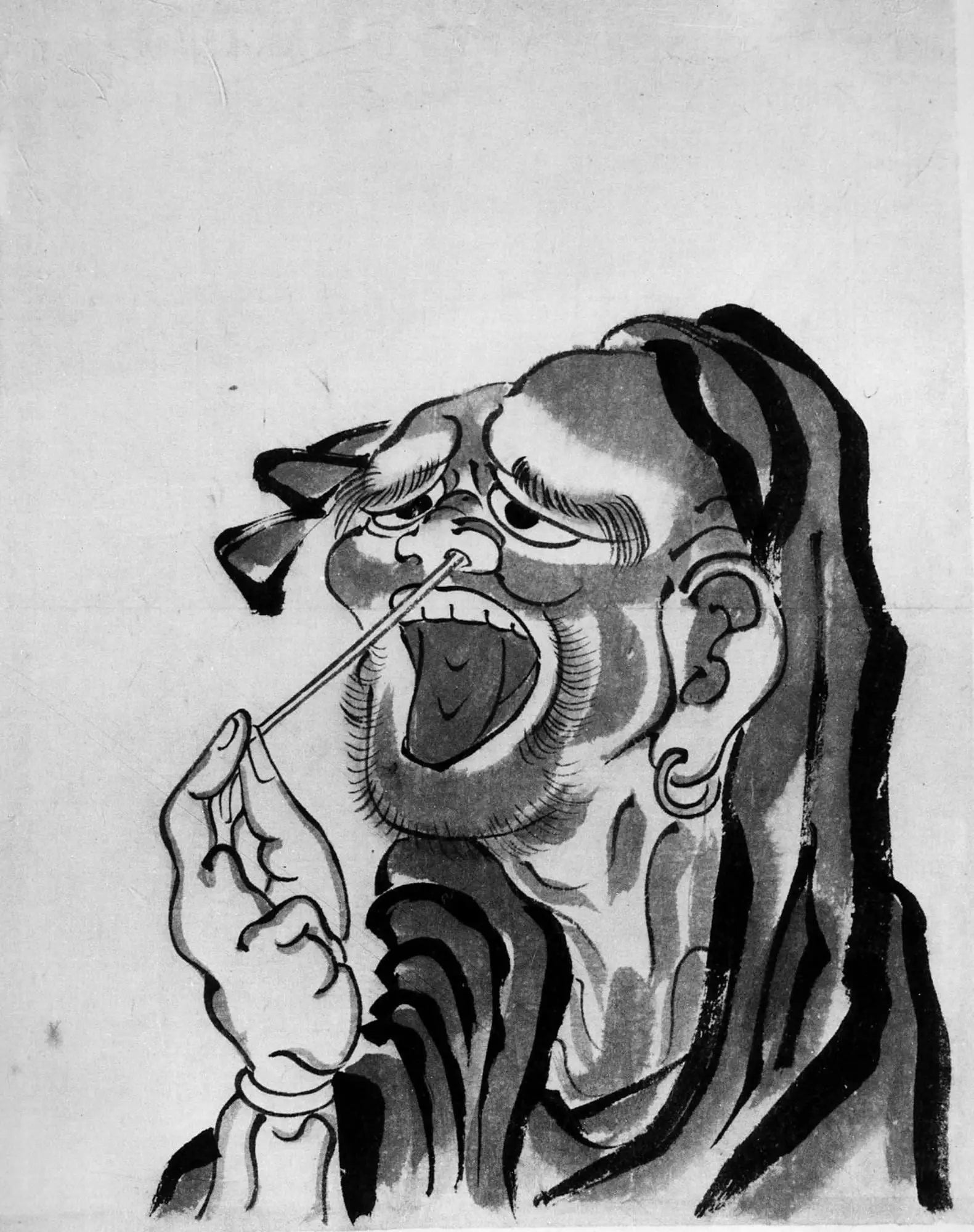Daruma (saint bouddhiste) - Hokusai image 1 reproduction réalisée par Alpha Reproduction