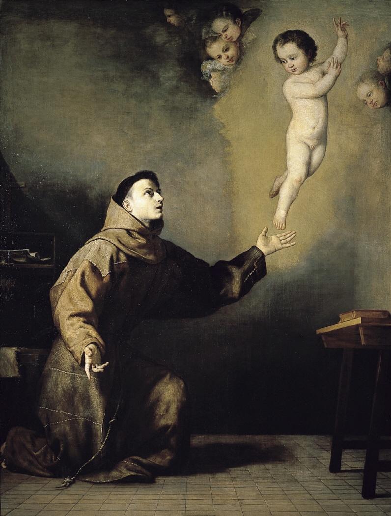 Das Christuskind erscheint dem hl. Antonius von Padua - Jusepe de Ribera
