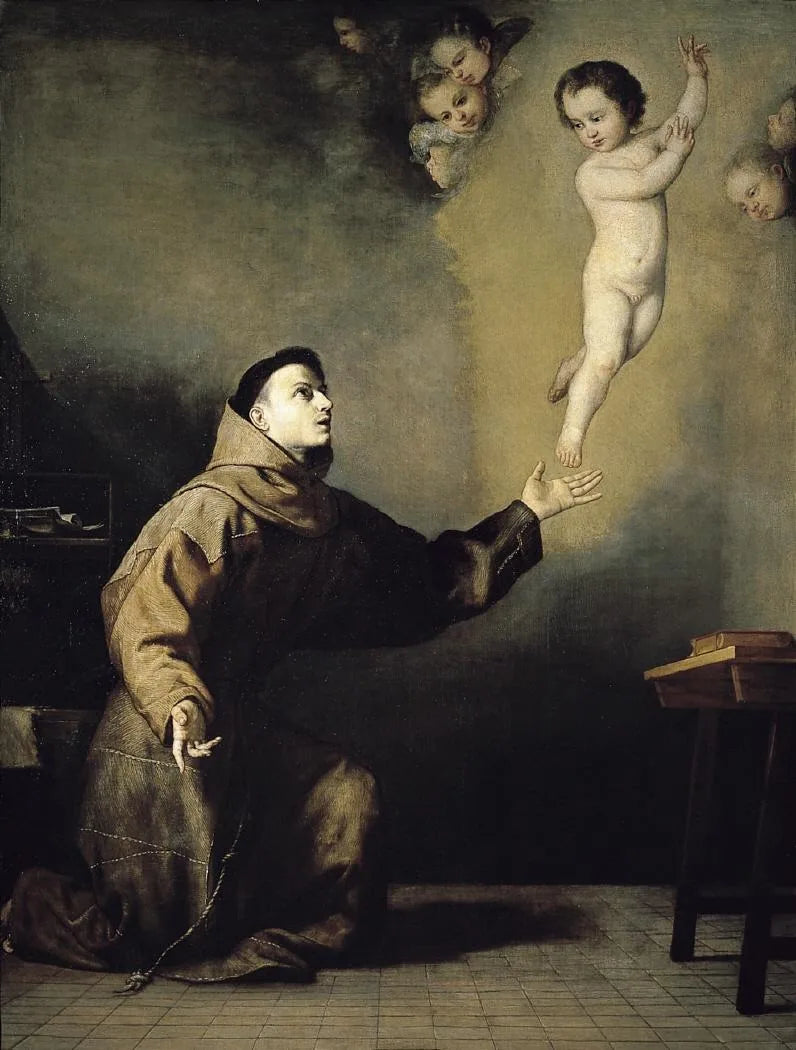 Das Christuskind erscheint dem hl. Antonius von Padua - Jusepe de Ribera image 1 reproduction réalisée par Alpha Reproduction