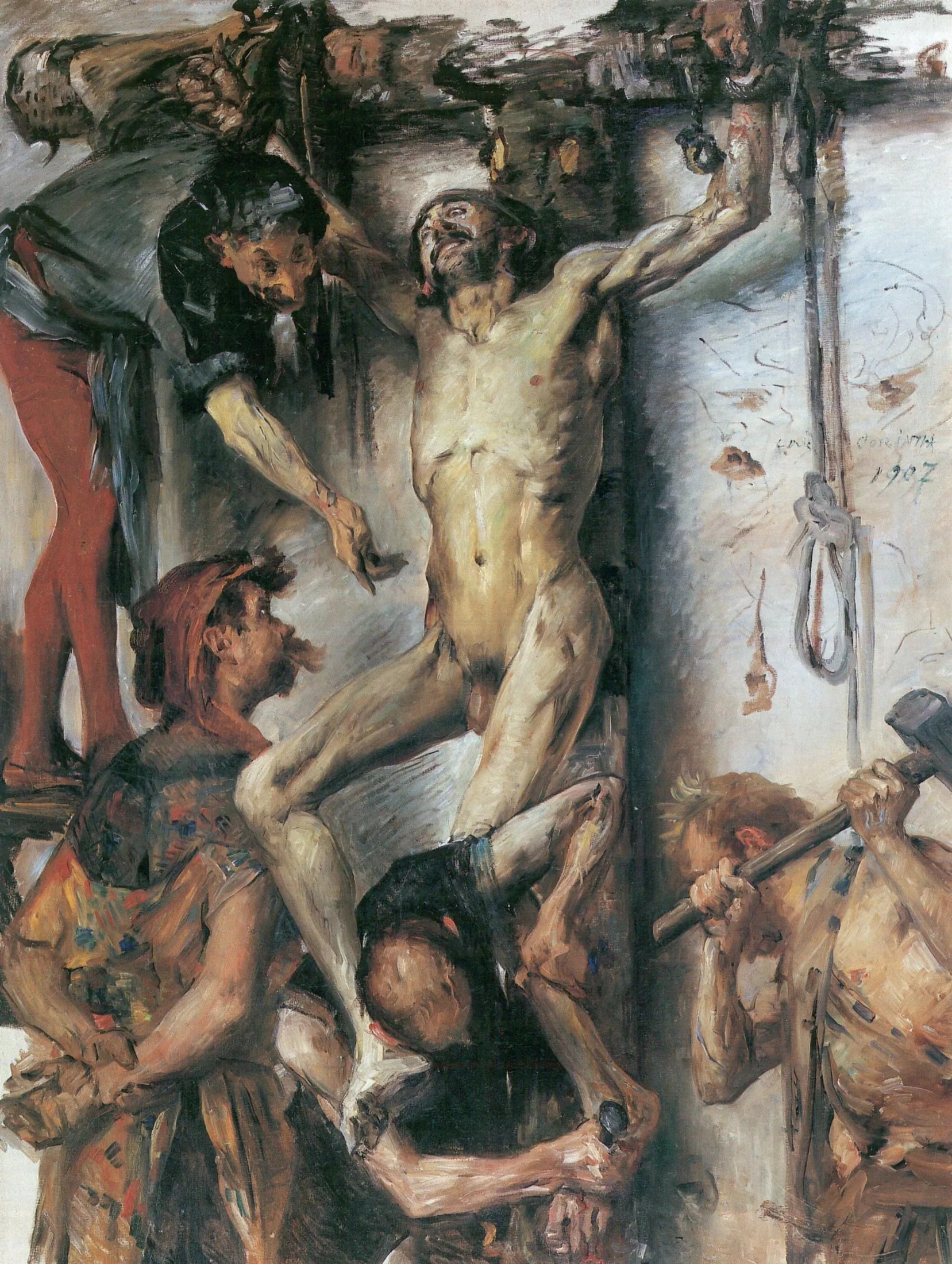 Das große Martyrium - Lovis Corinth image 1 copie peinte à la main à l’huile