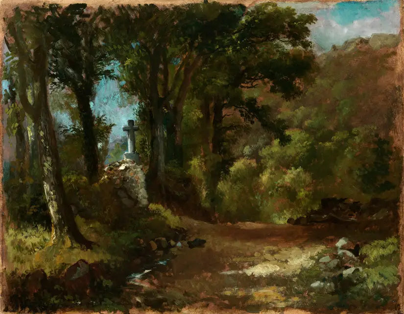 Das Kreuz im Walde - Carl Spitzweg image 1 reproduction réalisée par Alpha Reproduction