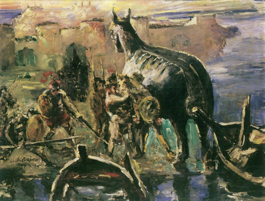Das Trojanische Pferd - Lovis Corinth