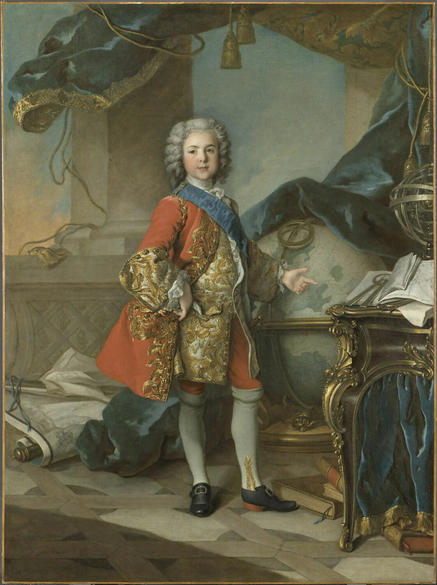 Le Dauphin Louis de France (1729-1765), fils de Louis XV, dans son cabinet d'étude - Louis Tocqué