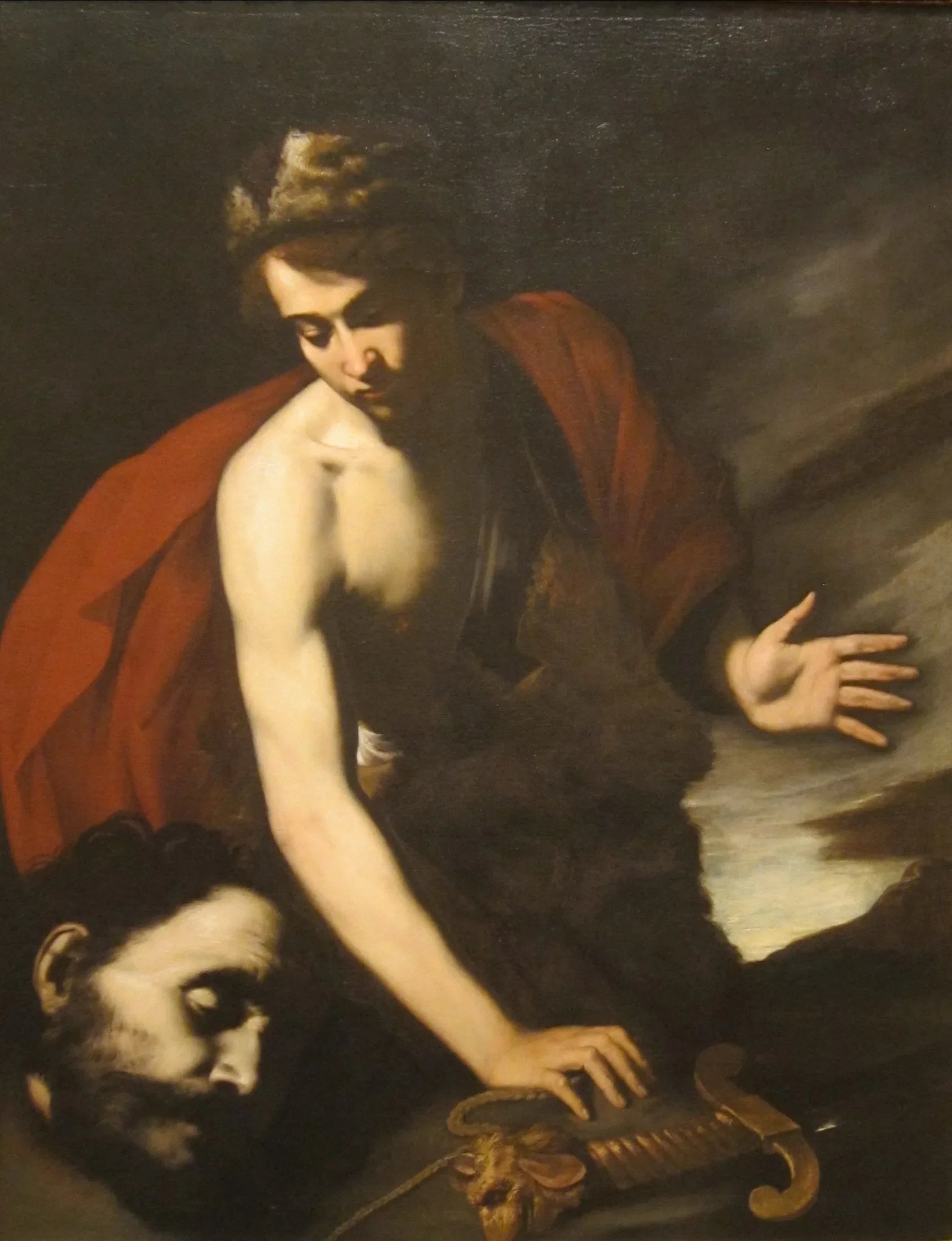 David avec la tête de Goliath - Jusepe de Ribera image 1 reproduction de peinture à l’huile