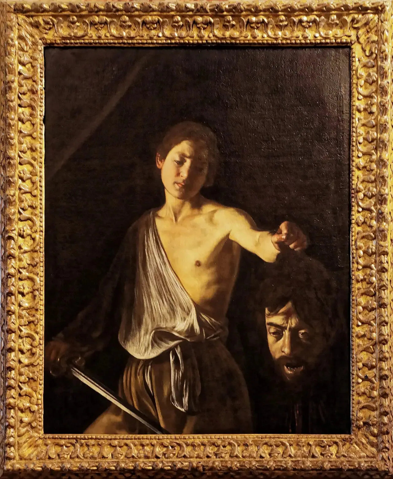 David avec la tête de Goliath - Le Caravage image 2 reproduction réalisée par Alpha Reproduction