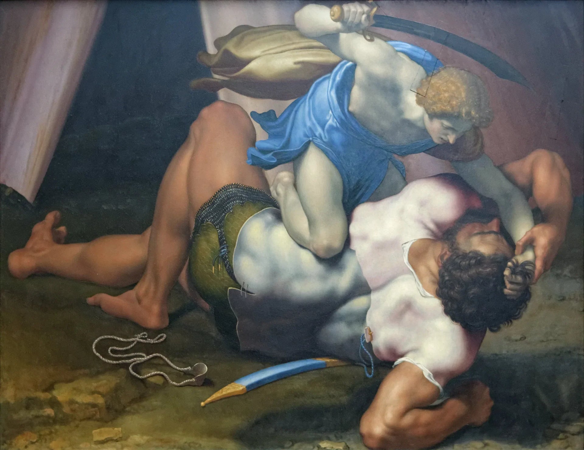 David et Goliath - Daniele da Volterra image 1 reproduction artisanale de tableau