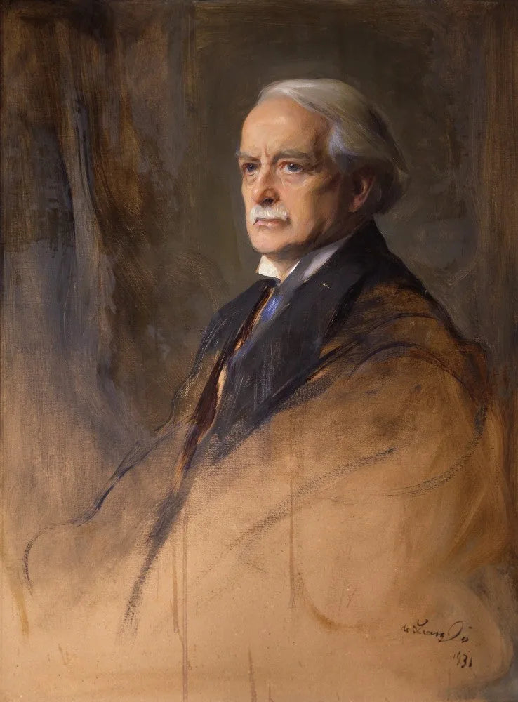 David Lloyd George, 1er comte Lloyd George de Dwyfor - Philip de László image 1 reproduction artisanale de tableau