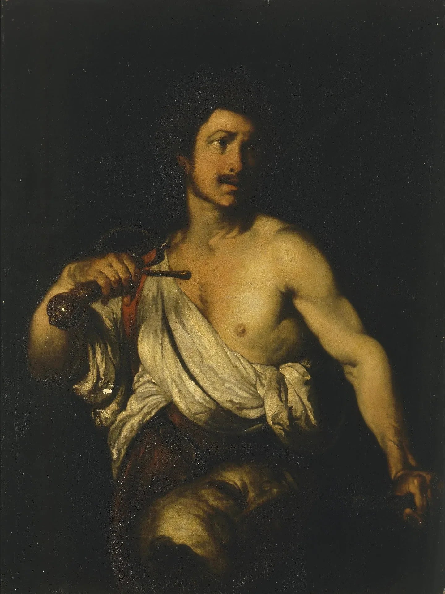 David portant la tête de Goliath - Bernardo Strozzi image 1 reproduction réalisée par Alpha Reproduction