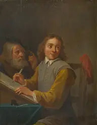 David Teniers (III) apprend à dessiner - David Teniers le Jeune image 1 tableau peint à l’huile sur toile