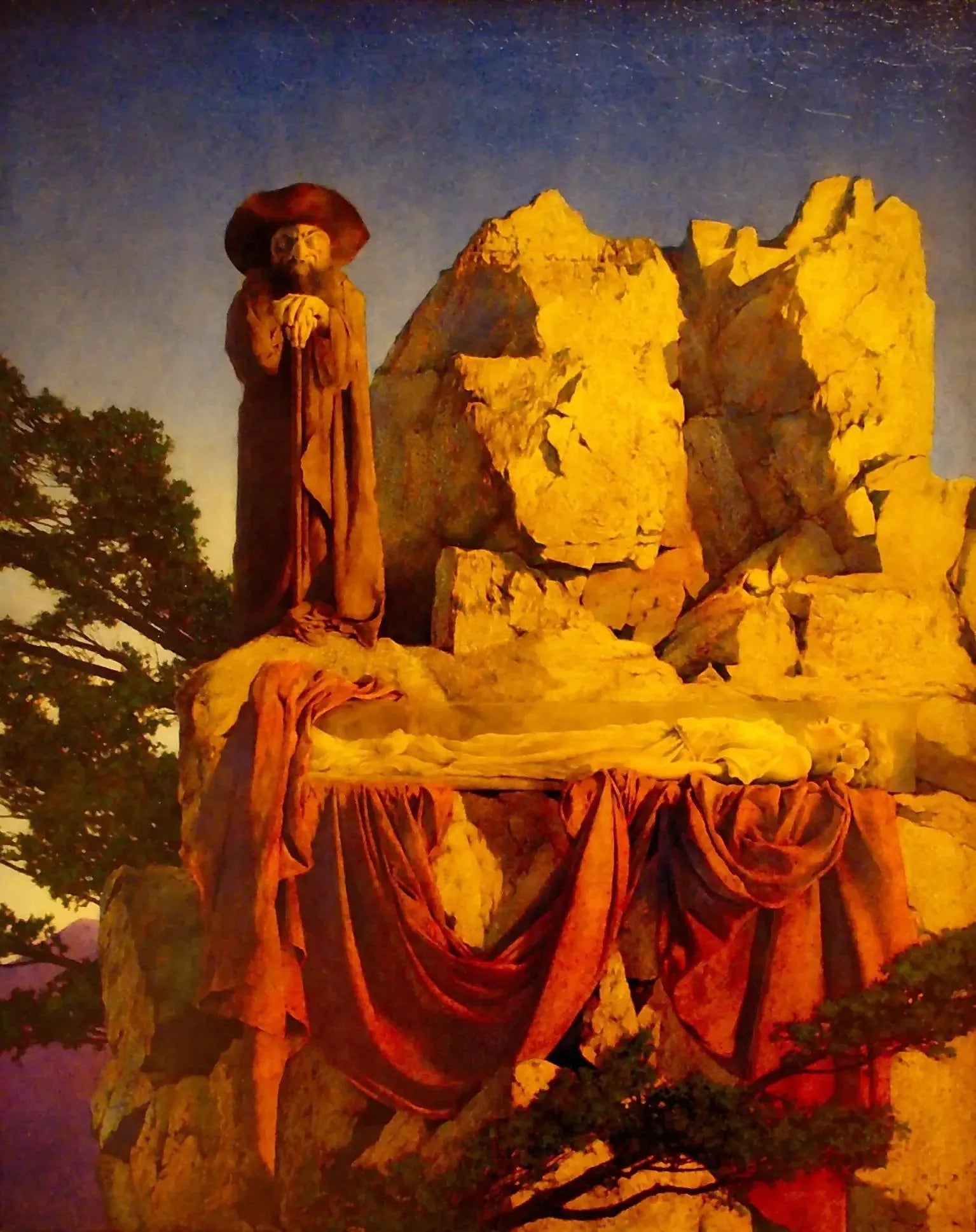 De l'histoire de Blanche-Neige - Maxfield Parrish image 1 tableau peint à l’huile sur toile