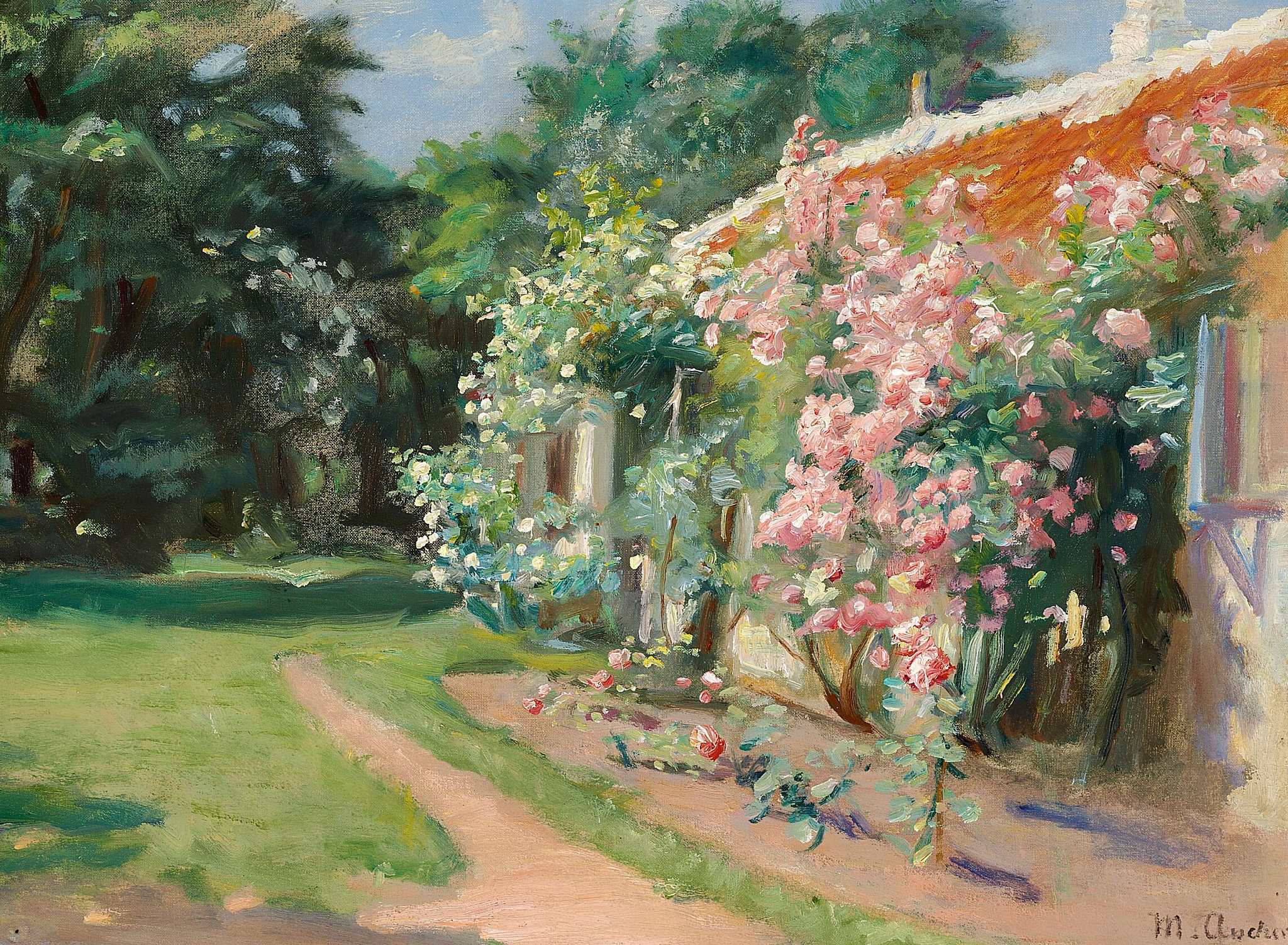 De notre ancien jardin à Skagen. - Michael Peter Ancher image 1 reproduction réalisée par Alpha Reproduction