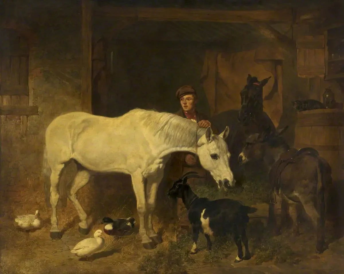 De retour du marché - John Frederick Herring, Sr. image 1 reproduction artisanale de tableau