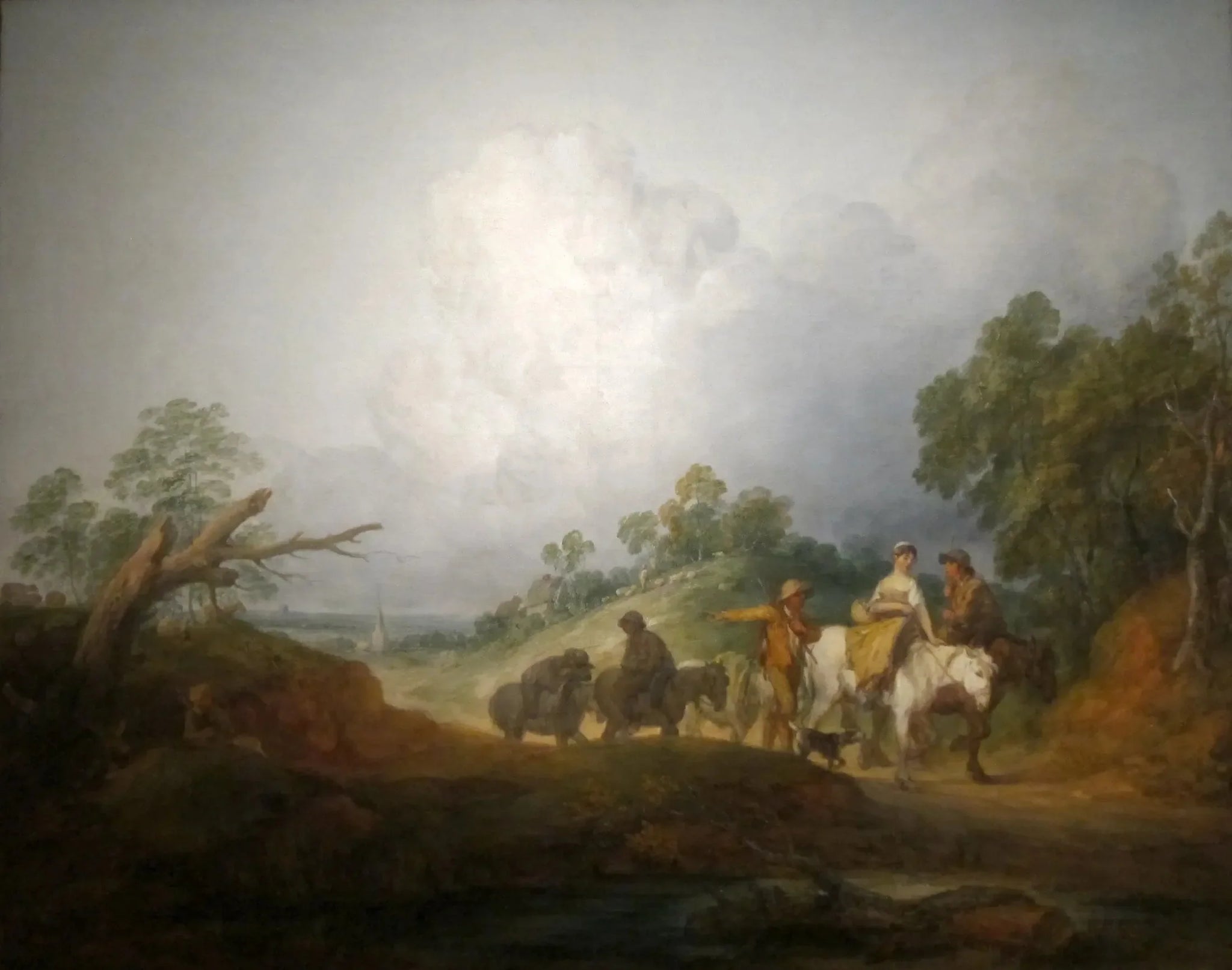 De retour du marché - Thomas Gainsborough image 1 reproduction artisanale de tableau