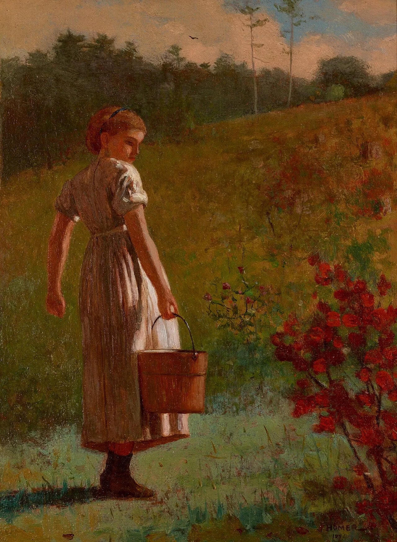 De retour du printemps - Winslow Homer image 1 copie de tableau peinte à la main