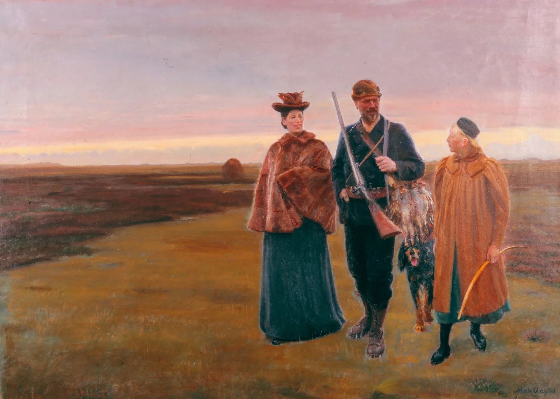 De retour du tournage. - Michael Peter Ancher image 1 tableau peint à l’huile sur toile