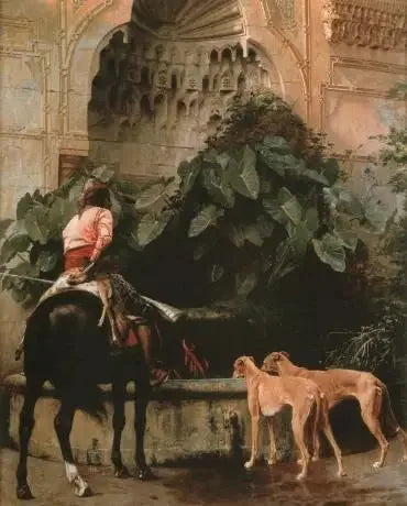 De retour de la chasse - Jean-Léon Gérôme image 1 reproduction artisanale de tableau