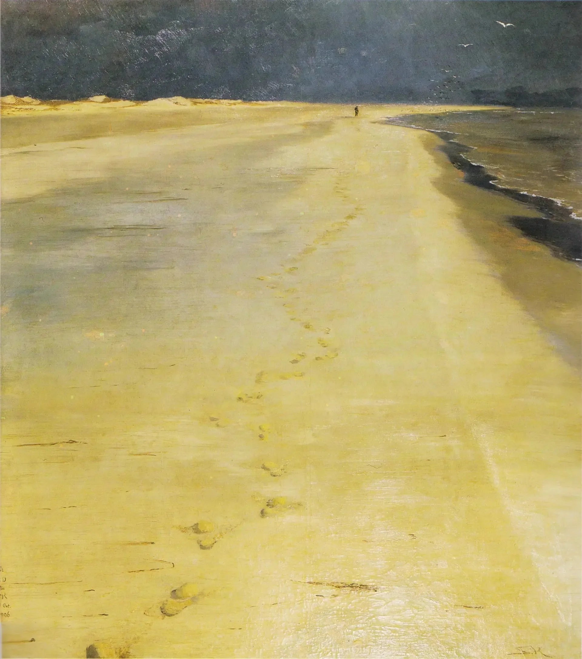 De Skagen Sønderstrand. - Peder Severin Krøyer image 1 reproduction artisanale de tableau