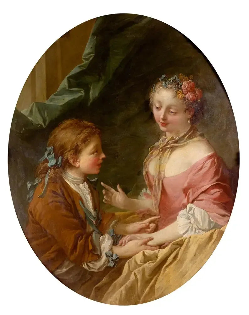 De trois choses, en ferez-vous une ? - François Boucher image 1 reproduction artisanale de tableau