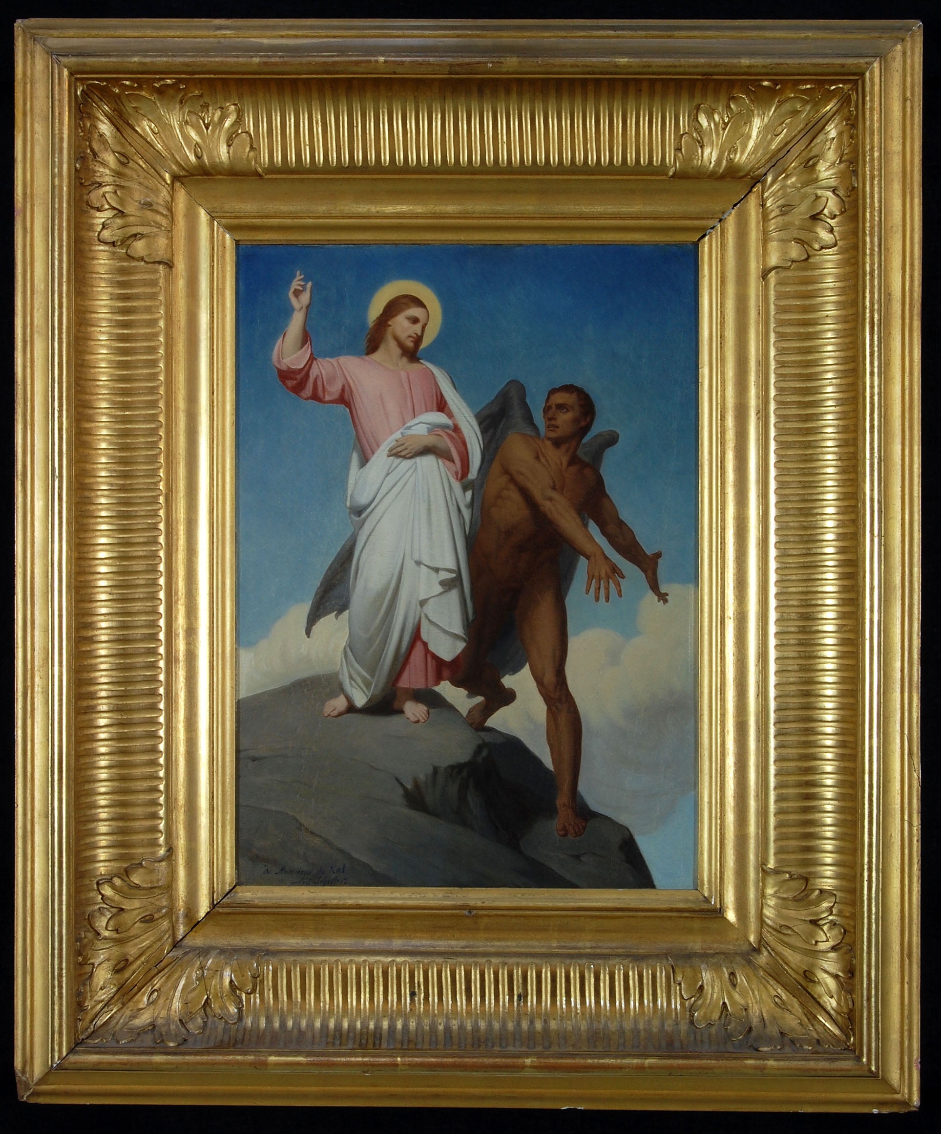 De verzoeking van Christus - Ary Scheffer image 1 copie de tableau peinte à la main