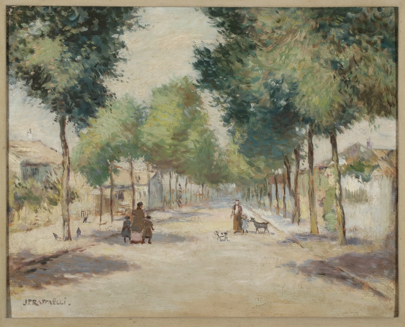 De weg naar Argenteuil. - Jean-François Raffaëlli image 1 reproduction de peinture à l’huile