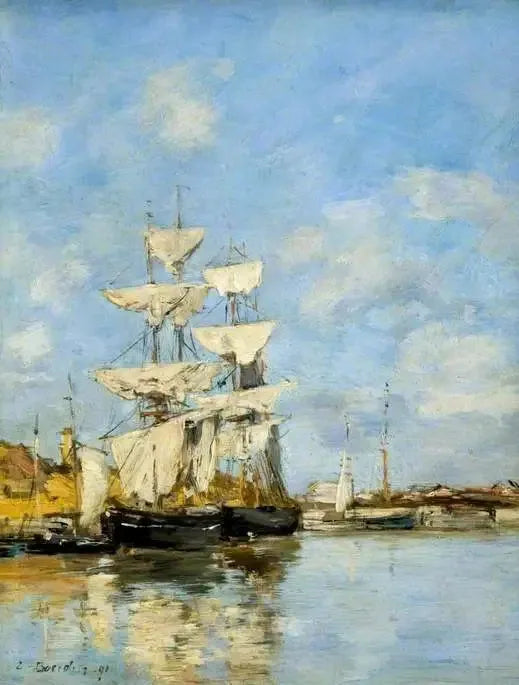 Deauville, le Bassin - Eugène Boudin
