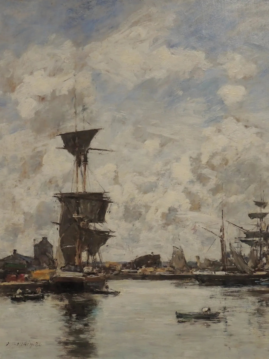 Deauville, le bassin - Eugène Boudin