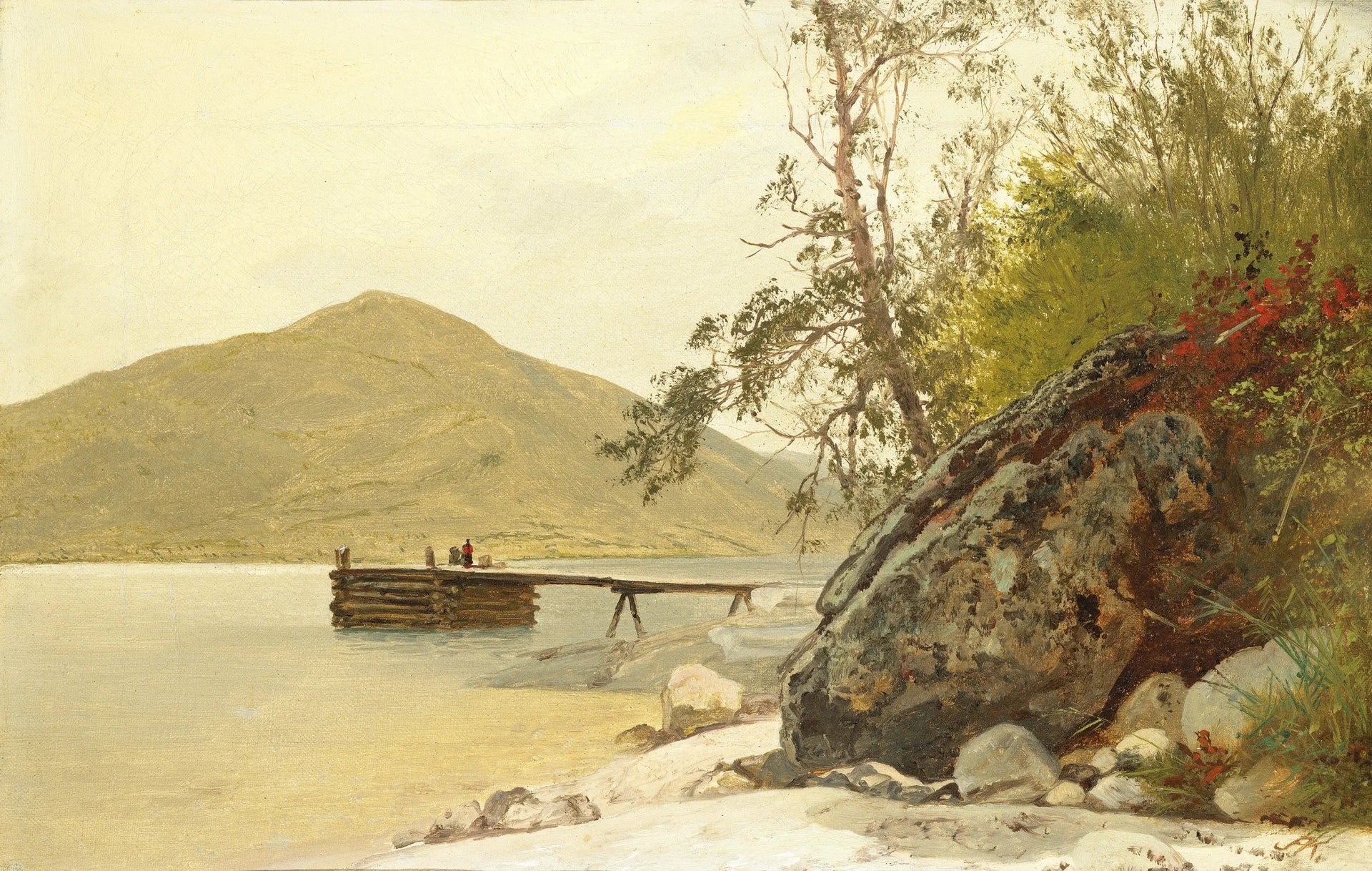 Débarquement à Sabbath Day Point - John Frederick Kensett image 1 reproduction d’œuvre d’art à l’huile