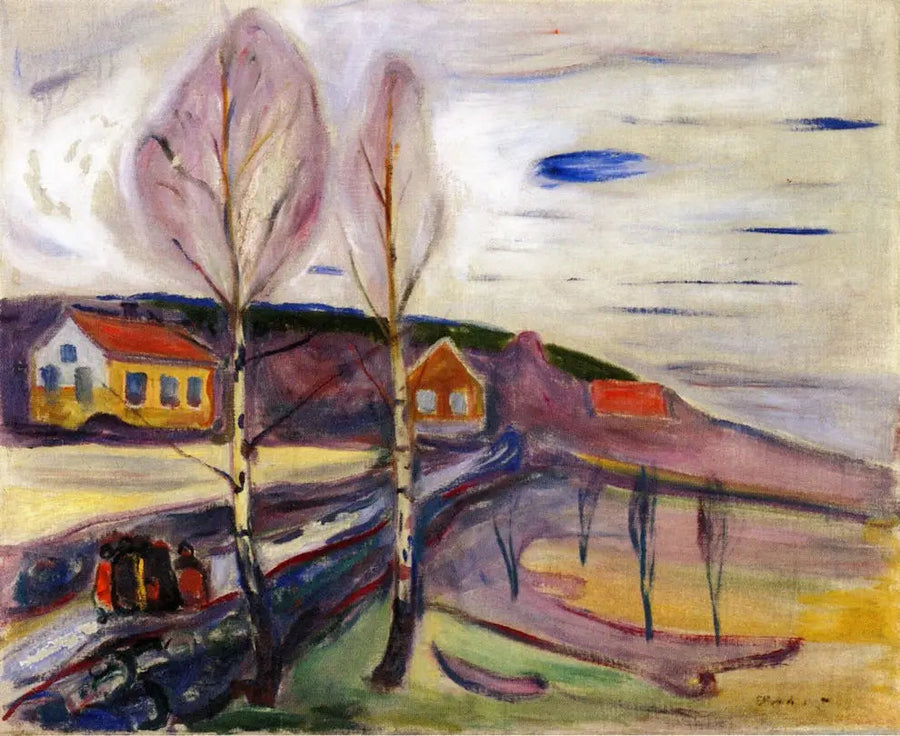 Début du printemps à Åsgårdstrand - Edvard Munch
