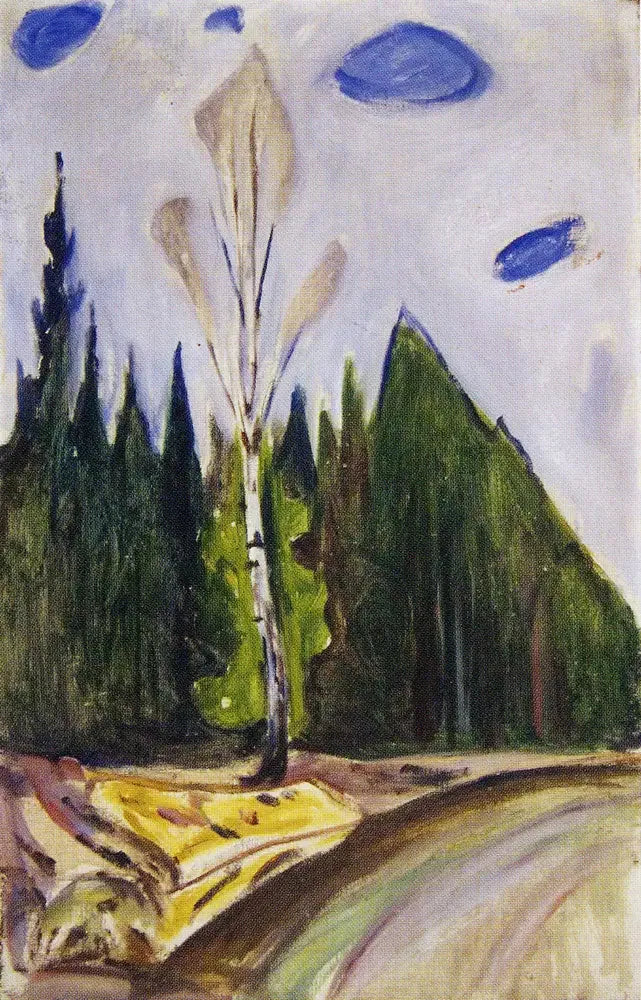 Début du printemps - Edvard Munch image 1 tableau peint à l’huile sur toile