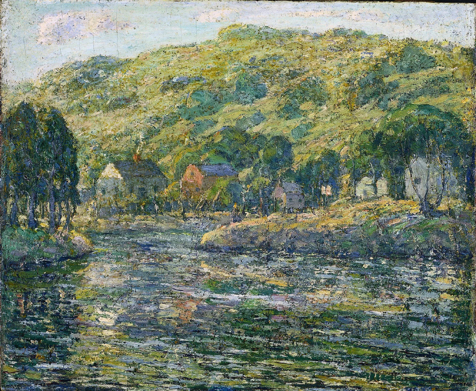 Début du printemps - Ernest Lawson image 1 copie peinte à la main à l’huile