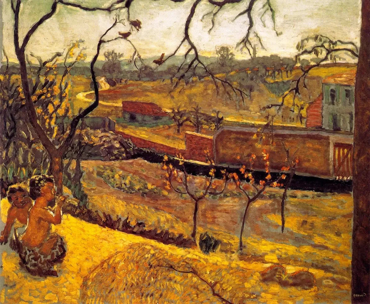 Début du printemps. Petits faunes - Pierre Bonnard image 1 copie de tableau peinte à la main