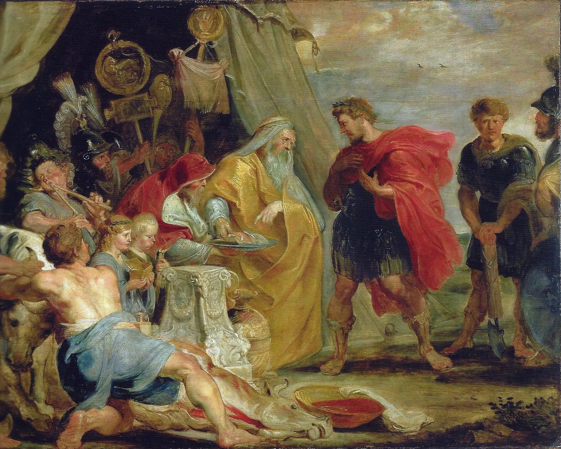 Decius Mus consultant le devin (Tite-Live VIII, 6-9/10) - Peter Paul Rubens image 1 reproduction artisanale de tableau
