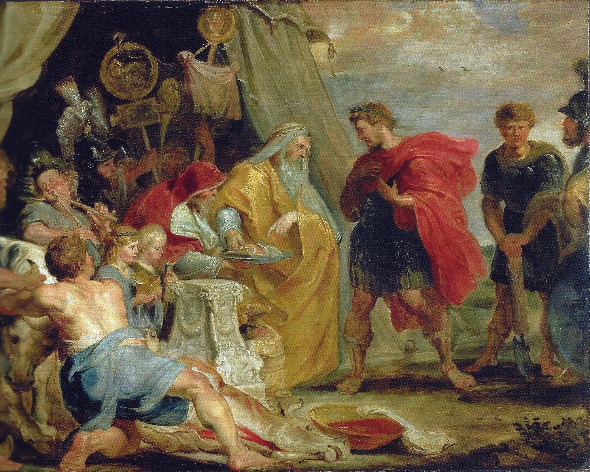 Decius Mus consultant le devin (Tite-Live VIII, 6-9/10) - Peter Paul Rubens image 1 reproduction artisanale de tableau