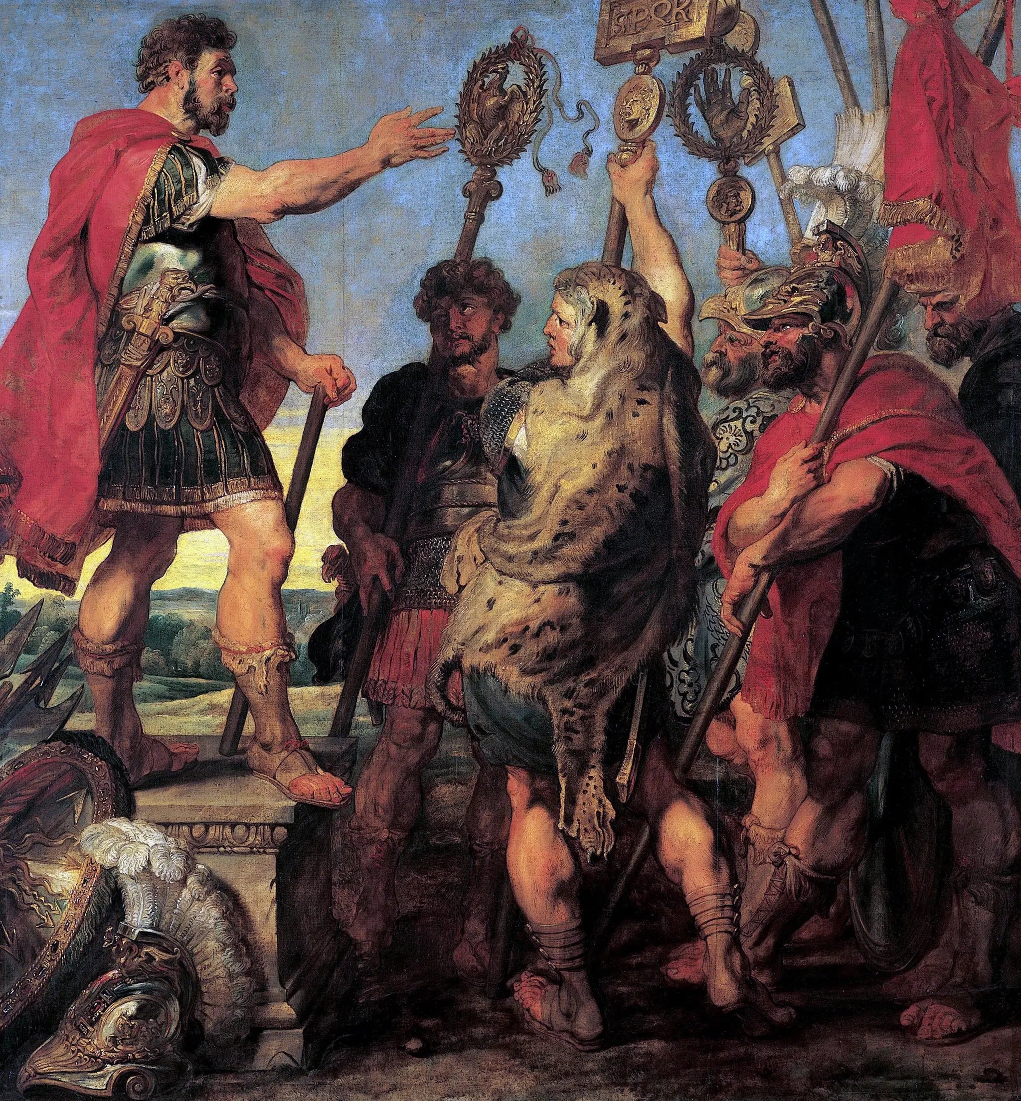 Decius Mus racontant son rêve - Antoine van Dyck image 1 reproduction artisanale de tableau