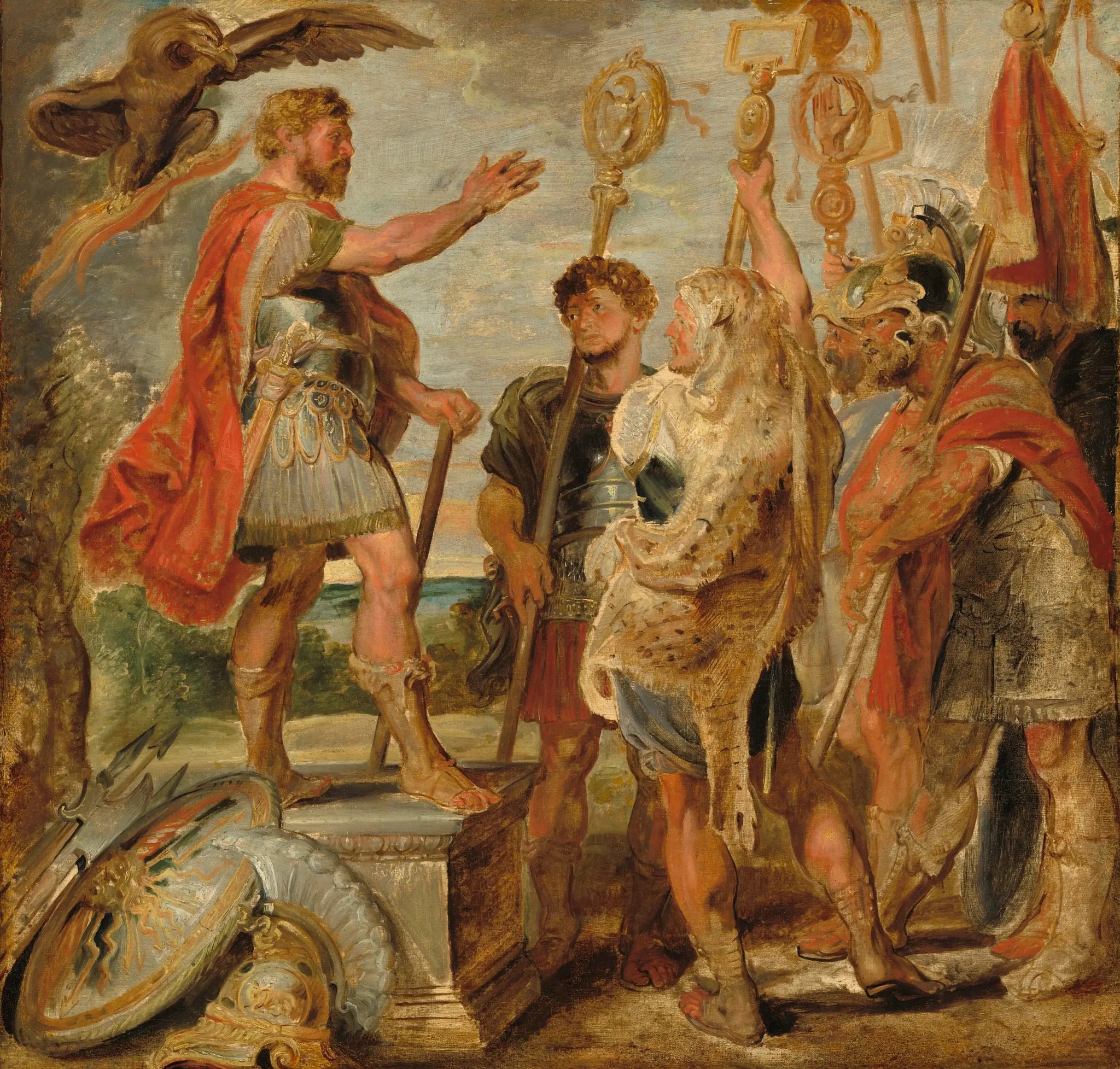 Decius Mus s'adressant aux légions - Peter Paul Rubens image 1 copie de tableau peinte à la main