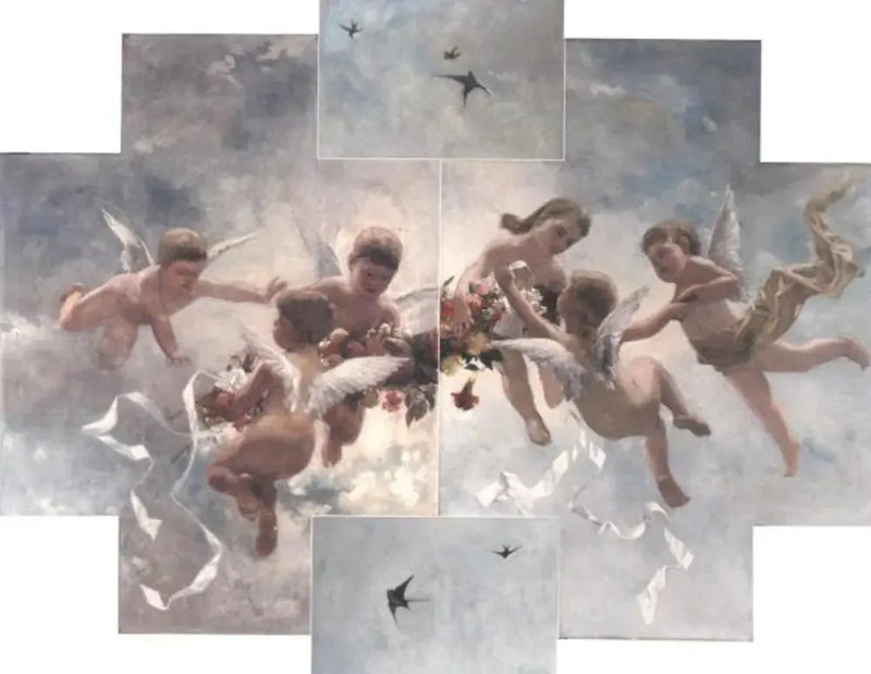 Décoration de plafond de putti et d'oiseaux - Piet Mondrian