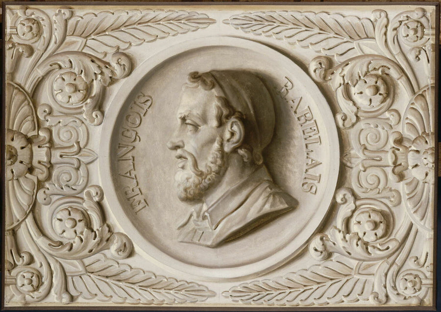 Décors de panneaux de boiserie en grisaille représentant quatorze médaillons d'hommes célèbres de la Renaissance - Alexandre-Denis Abel de Pujol