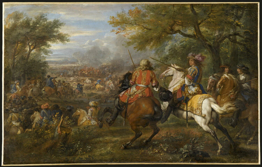 Défaite du comte de Marsin près du canal de Bruges - Adam Frans Van der Meulen