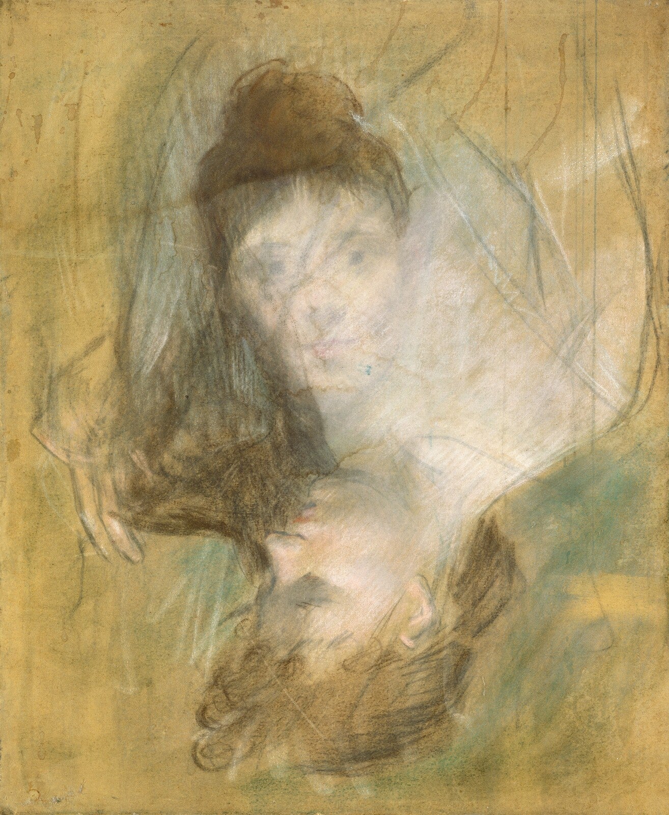 Sketch of a Woman, Jean-Louis Forain, 1885/1890 — pastel, National Gallery of Art