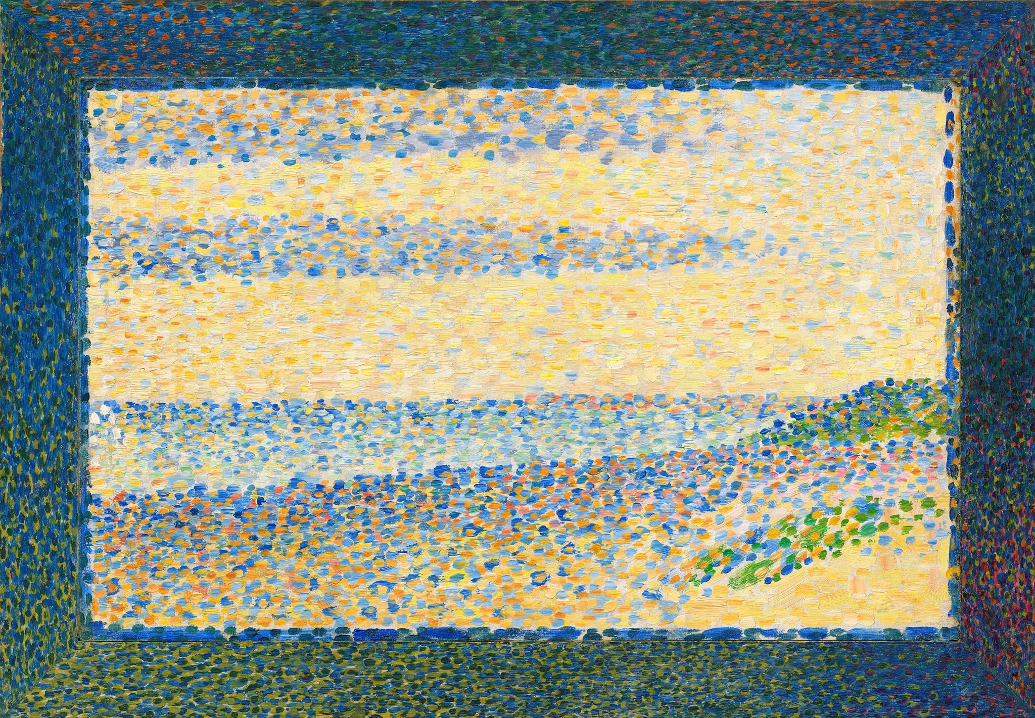 Marine à Gravelines, Georges Seurat, 1890, National Gallery of Art