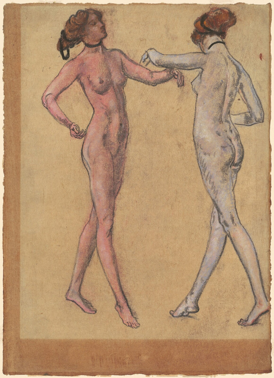 Two Views of a Dancing Nude - Arthur B. Davies