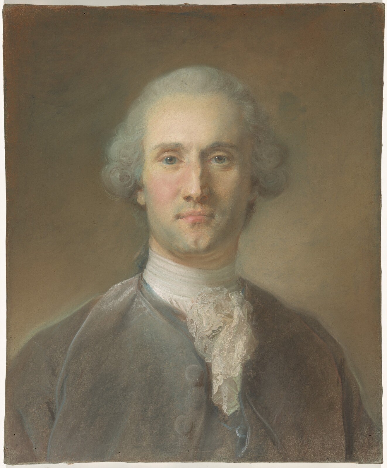 Portrait of a Man, Jean-Baptiste Perronneau, c. 1757 — pastel, National Gallery of Art