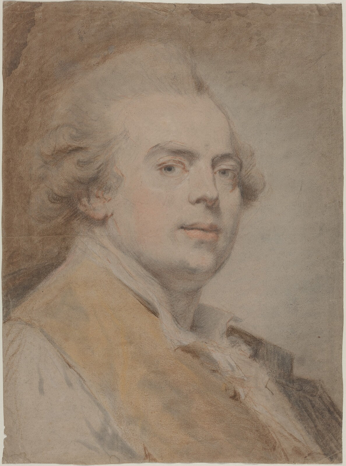 Self-Portrait, Claude Hoin, c. 1780 — pastel, National Gallery of Art
