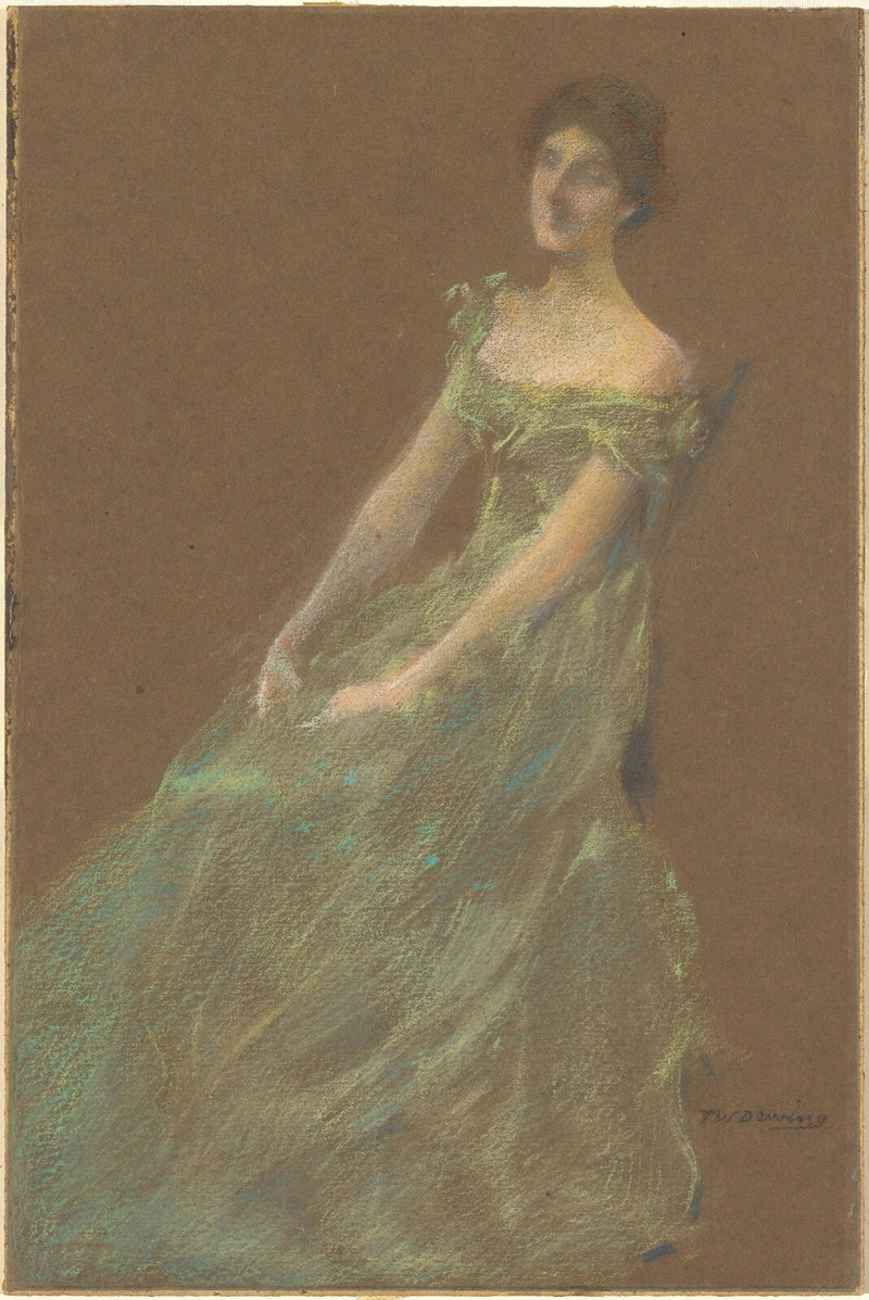 The Green Dress - Thomas Wilmer Dewing