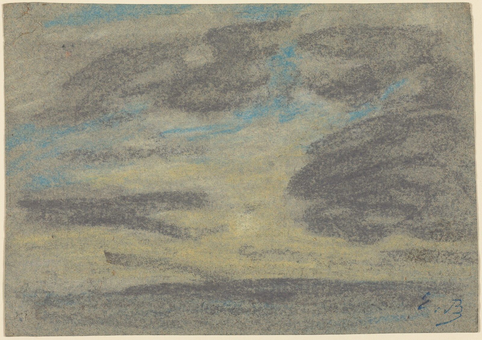 Clouds over the Sea, Eugène Boudin, 1860/1865 — pastel, National Gallery of Art